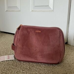 Mine Dusty Rose Suede Pouch